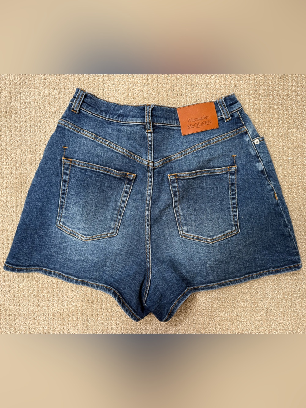 Alexander McQueen Mini Denim Shorts